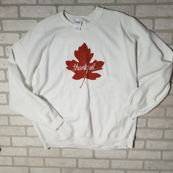 2x thankful fleece lined sweatshirt - Picture 1 of 3